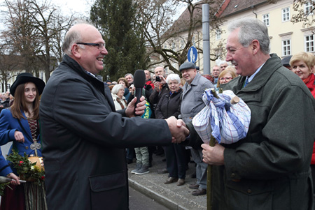 Bürgermeister Franz Stockinger und Landtagspräsident KommR Viktor Sigl