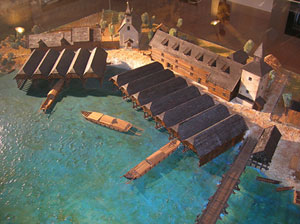 Diorama Salztranport auf der Traun